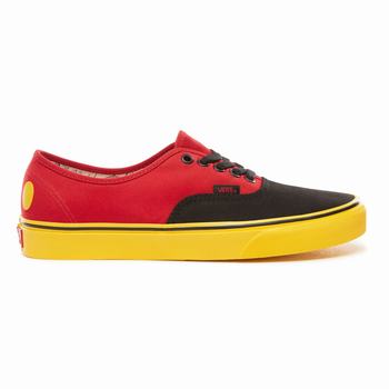 Vans Disney x Vans Authentic - Miesten Tennarit - Punainen/Keltainen